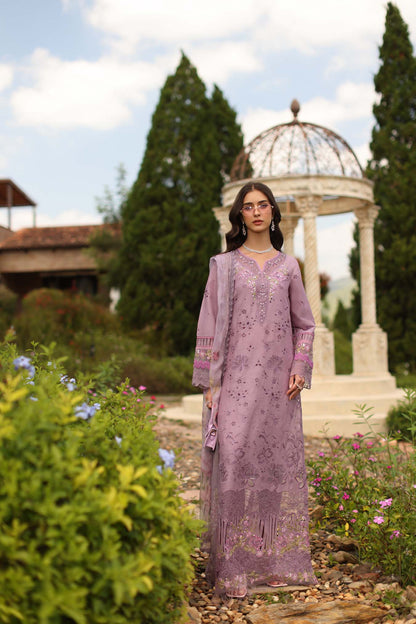 Saadia Asad | Luxury Eid Schiffli Laserkari 26 |D9 - A - Velisse - Luxury Dress - available at Maria Faisal in UK and USA.