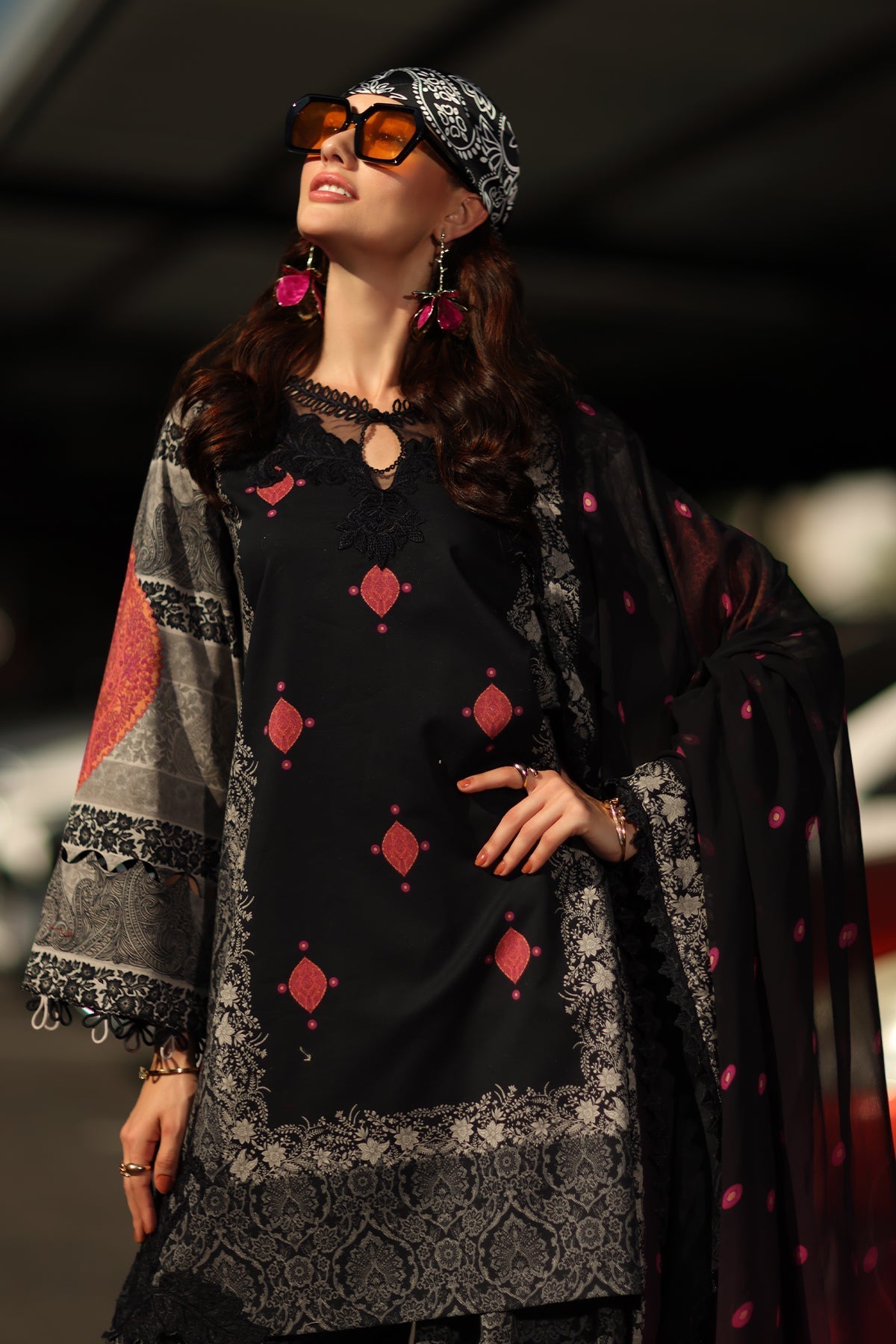 Charizma | Andaaz Lawn 26 | CAD6-05 - Luxury Dress - available at Maria Faisal in UK and USA.