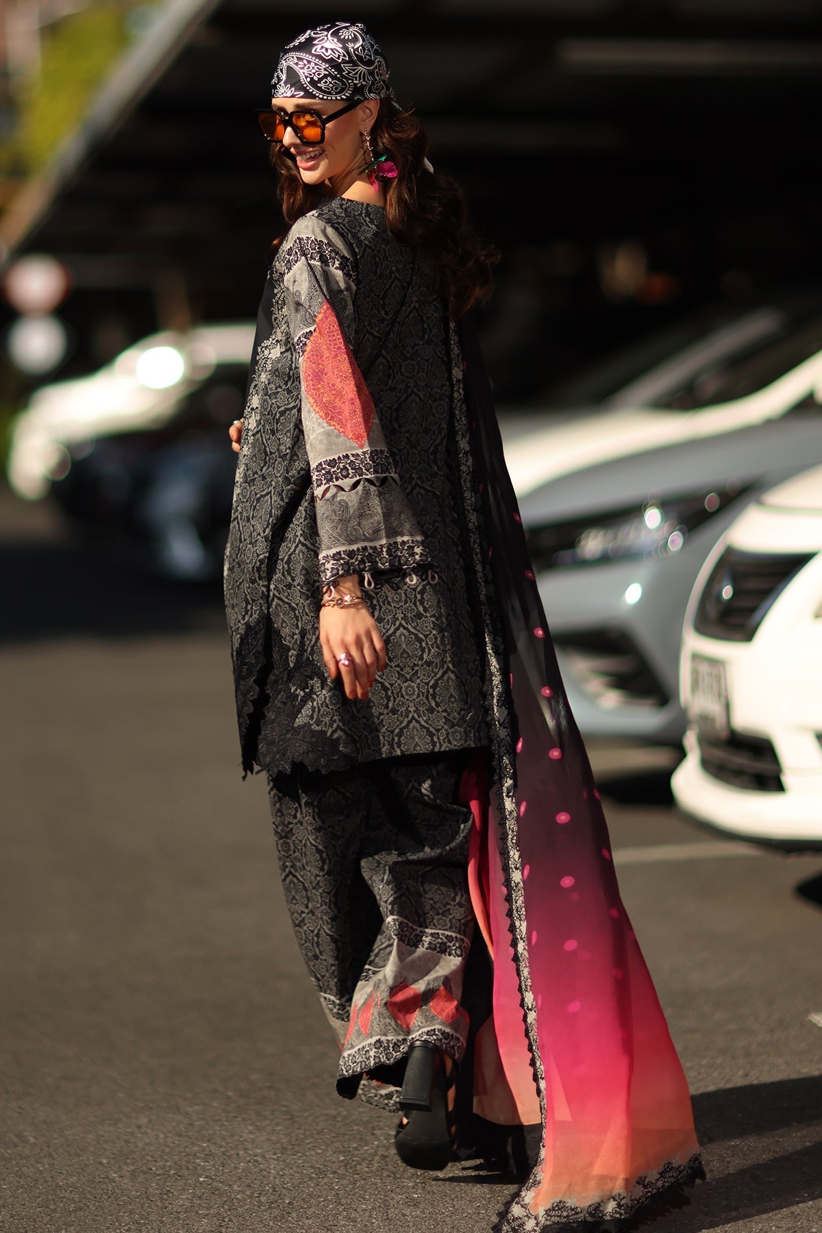 Charizma | Andaaz Lawn 26 | CAD6-05 - Luxury Dress - available at Maria Faisal in UK and USA.