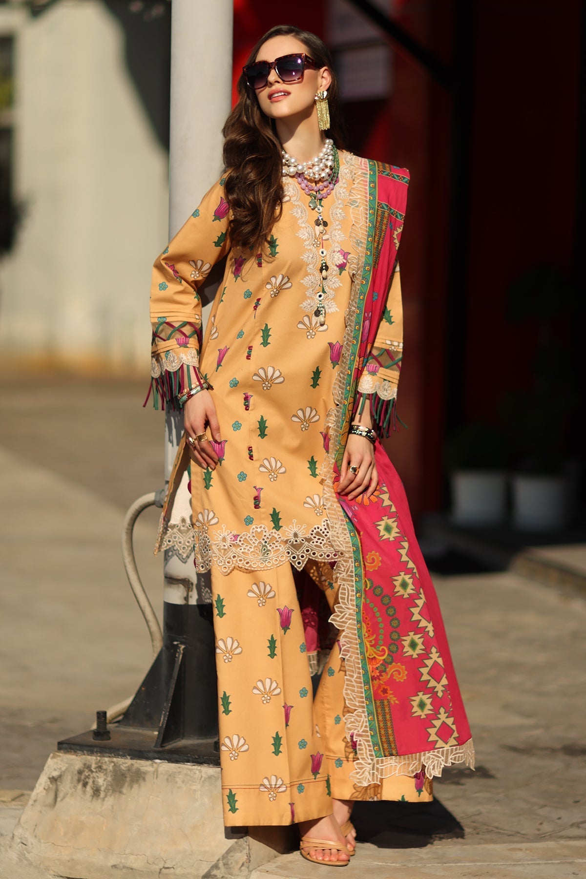 Charizma | Range Lawn | RN6-02 - Luxury Dress - available at Maria Faisal in UK and USA.