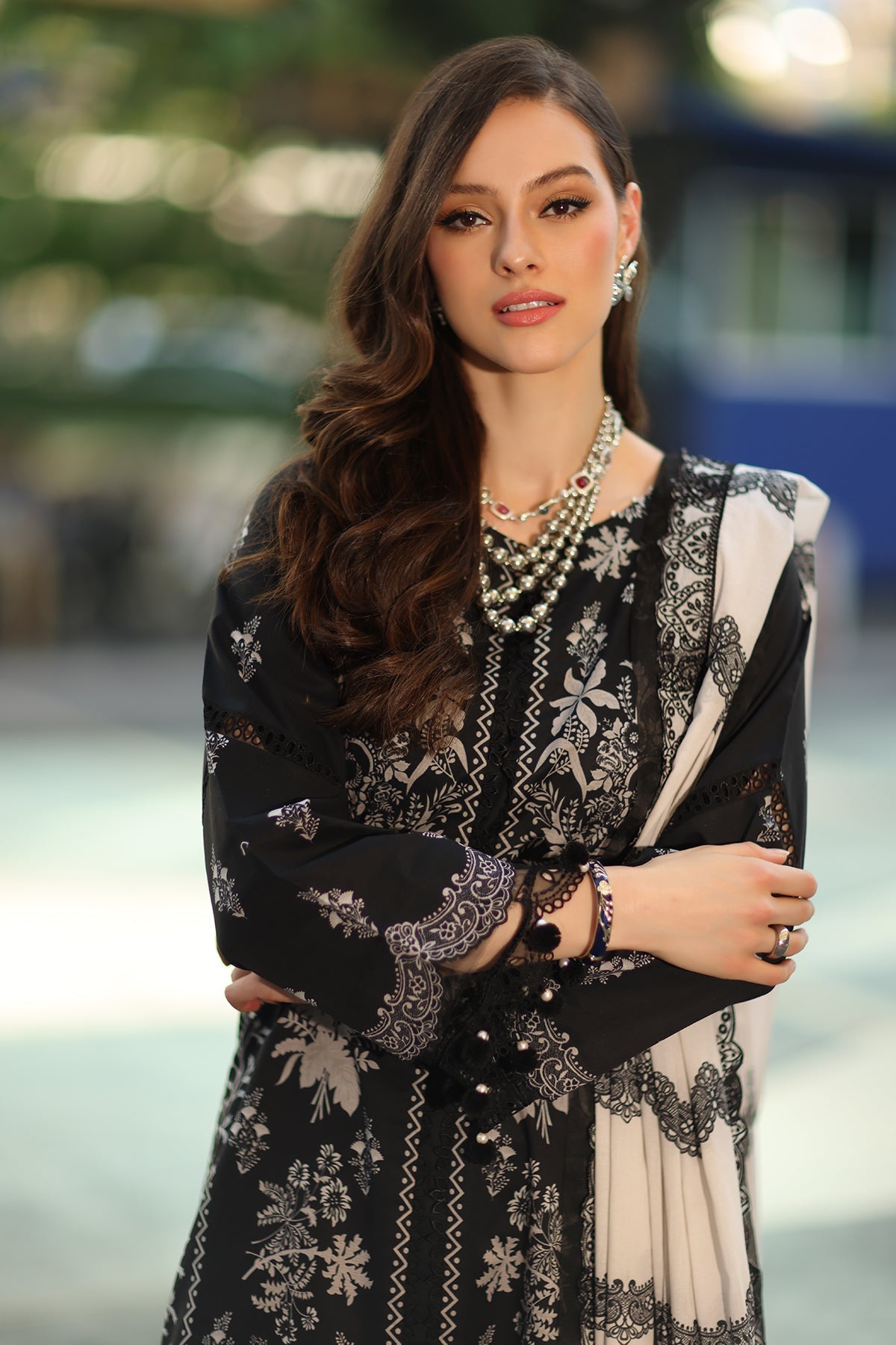 Charizma | Range Lawn | RN6-01 - Luxury Dress - available at Maria Faisal in UK and USA.