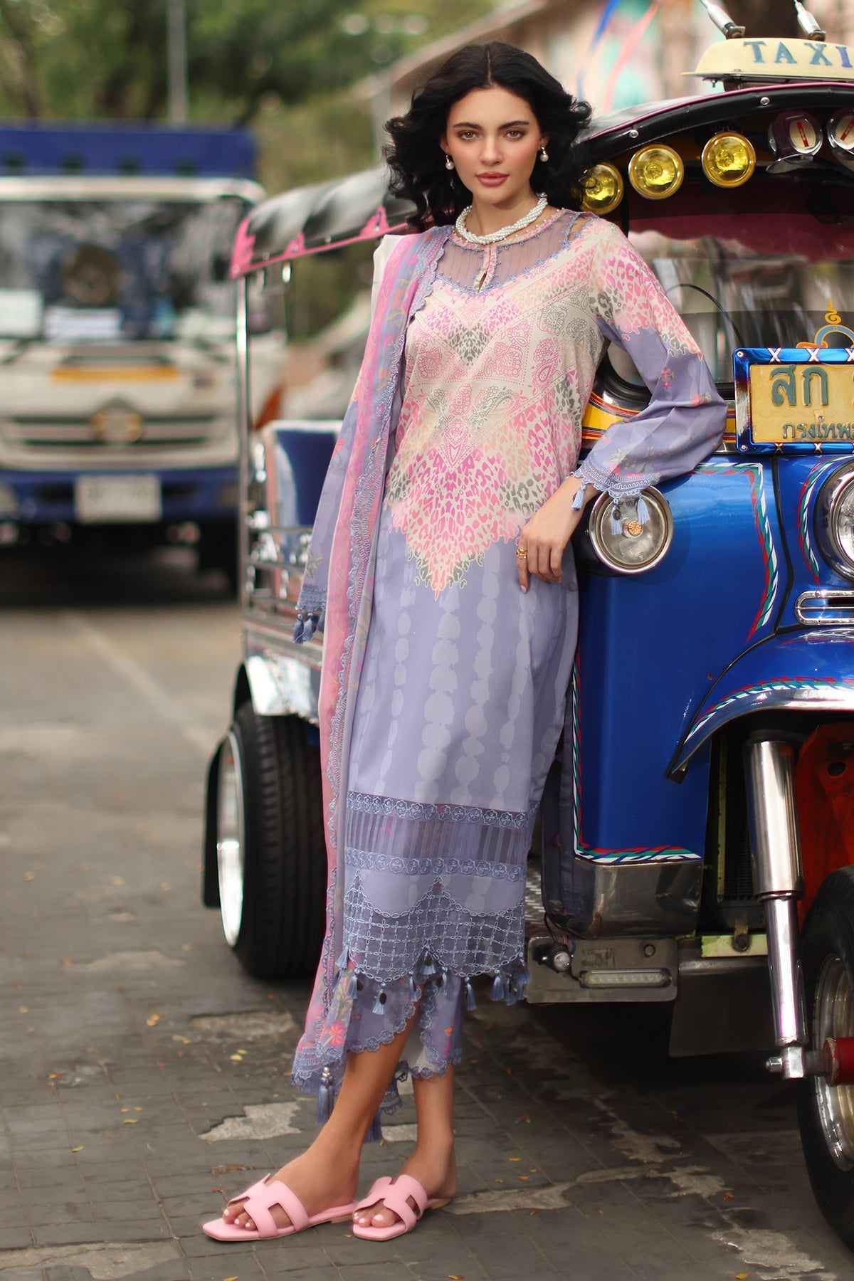 Charizma | Combination Lawn | CC6-22 - Luxury Dress - available at Maria Faisal in UK and USA.