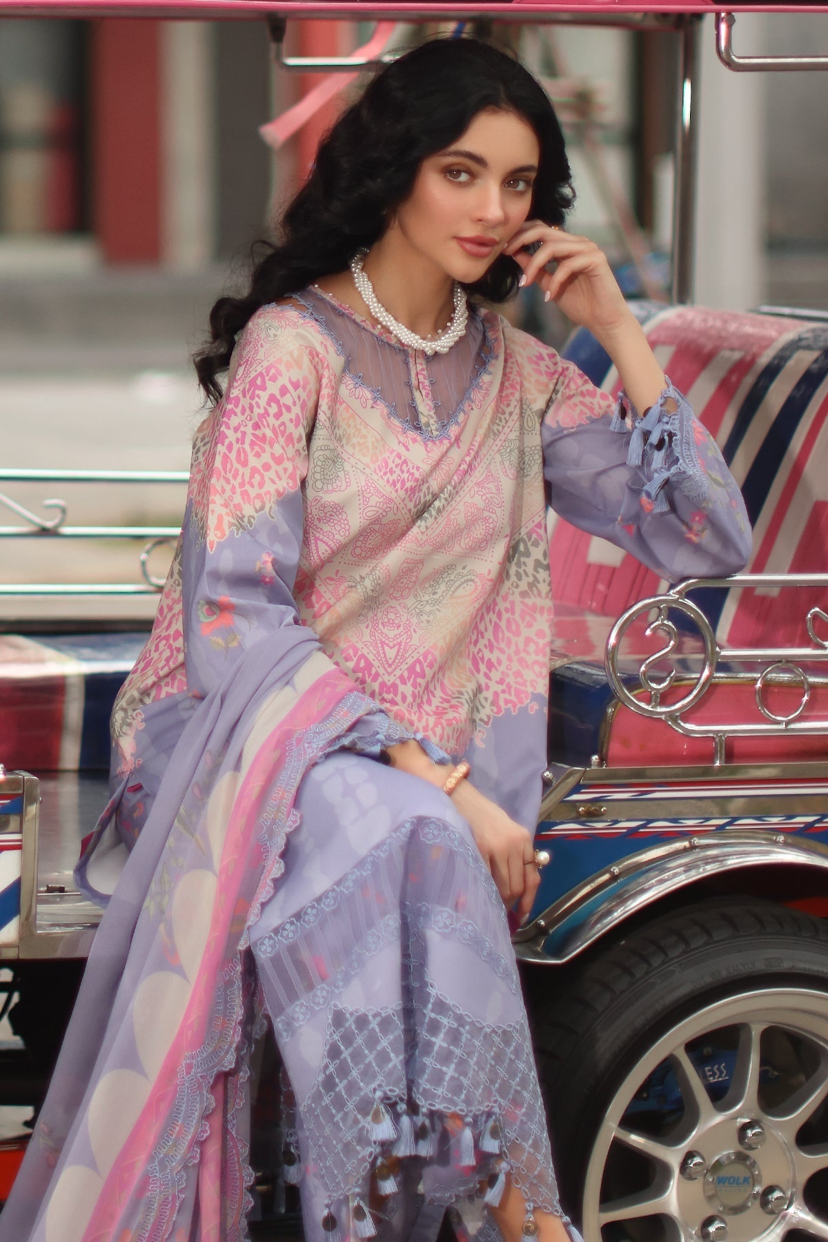 Charizma | Combination Lawn | CC6-22 - Luxury Dress - available at Maria Faisal in UK and USA.