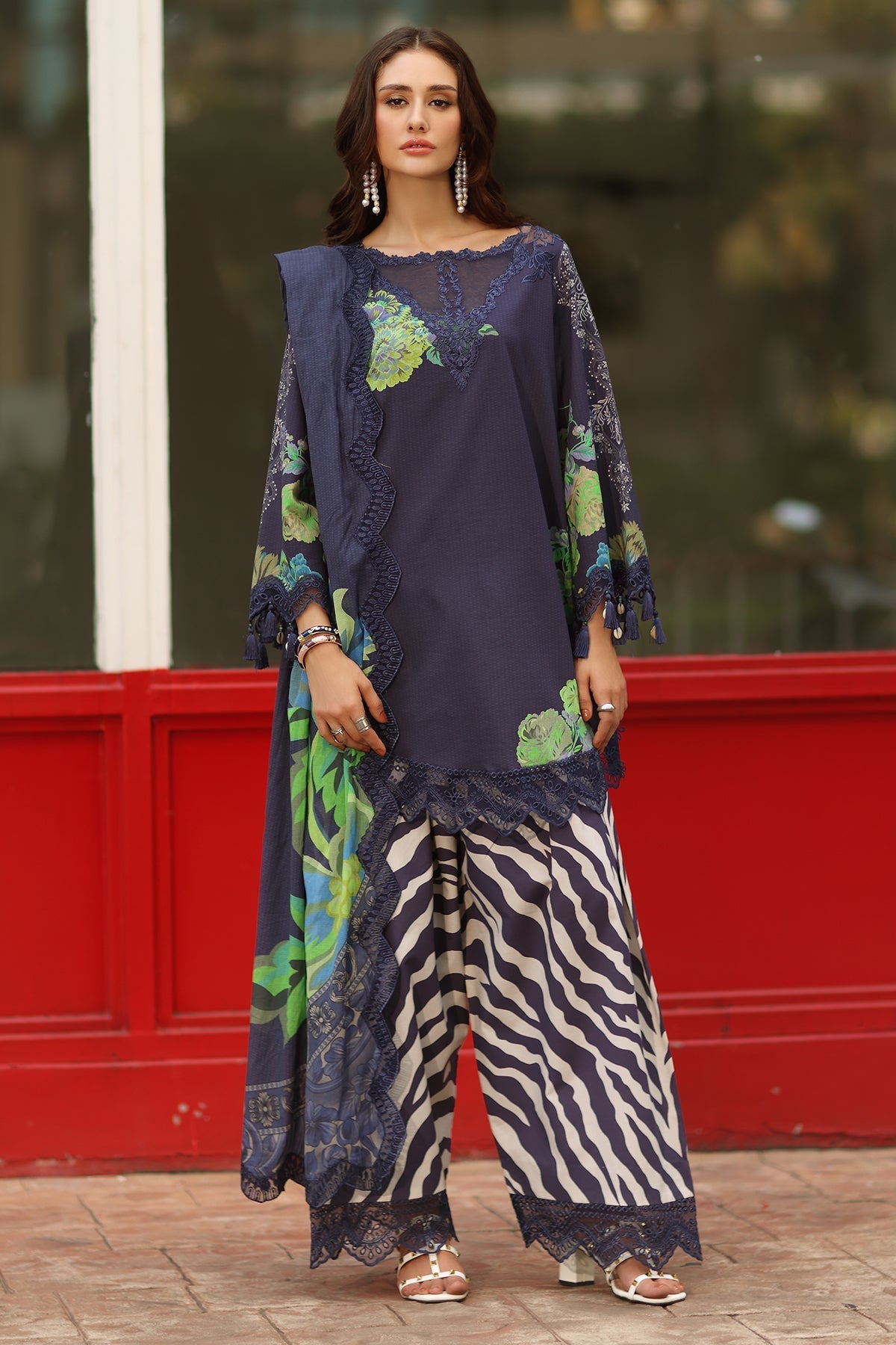 Charizma | Range Lawn | RN6-07 - Luxury Dress - available at Maria Faisal in UK and USA.