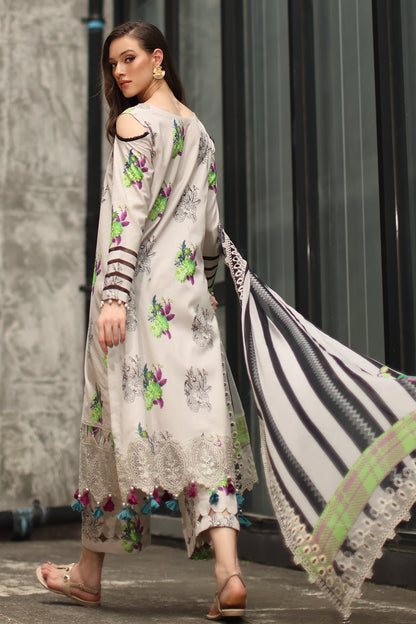 Charizma | Combination Lawn | CC6-23 - Luxury Dress - available at Maria Faisal in UK and USA.