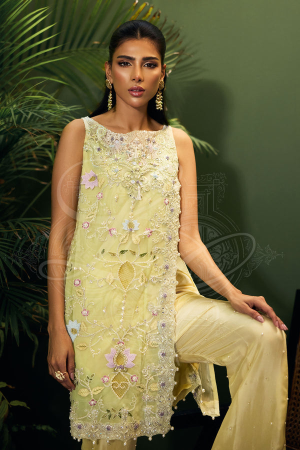 Layla Chatoor | Luxury Pret | Mahea - Luxury Dress - available at Maria Faisal in UK and USA.