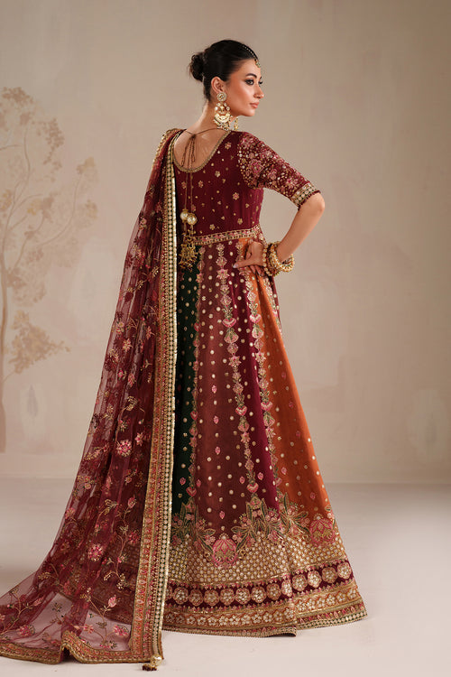 Baroque | Formals Collection | EMBROIDERED RAW SILK UF-4366 - Formal Dress - available at Maria Faisal in UK and USA.