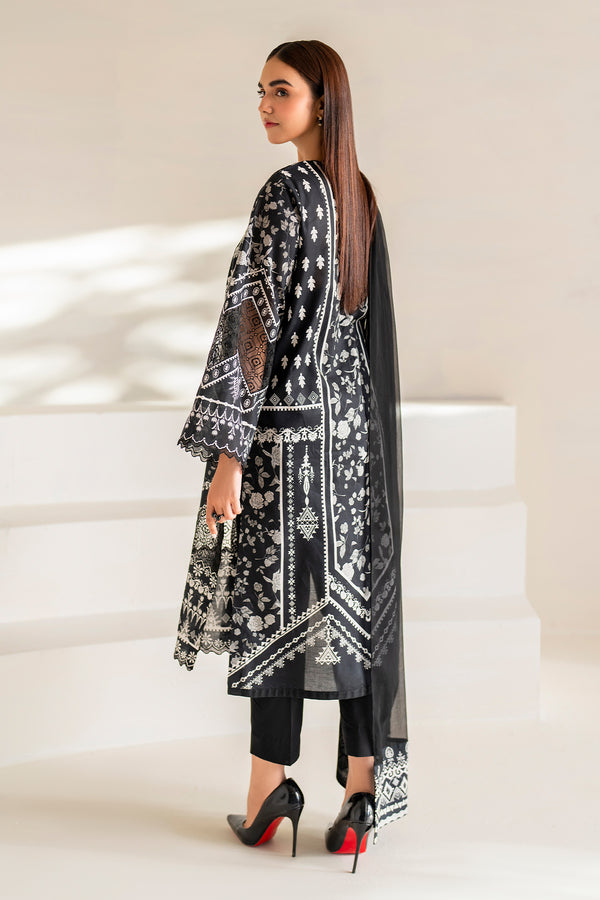 Baroque | Luxury Pret 24 | LAWN UF-671 - Designer Dress with Intricate embroidery and embellishments. Shop elegent wedding dress at Maria Faisal.