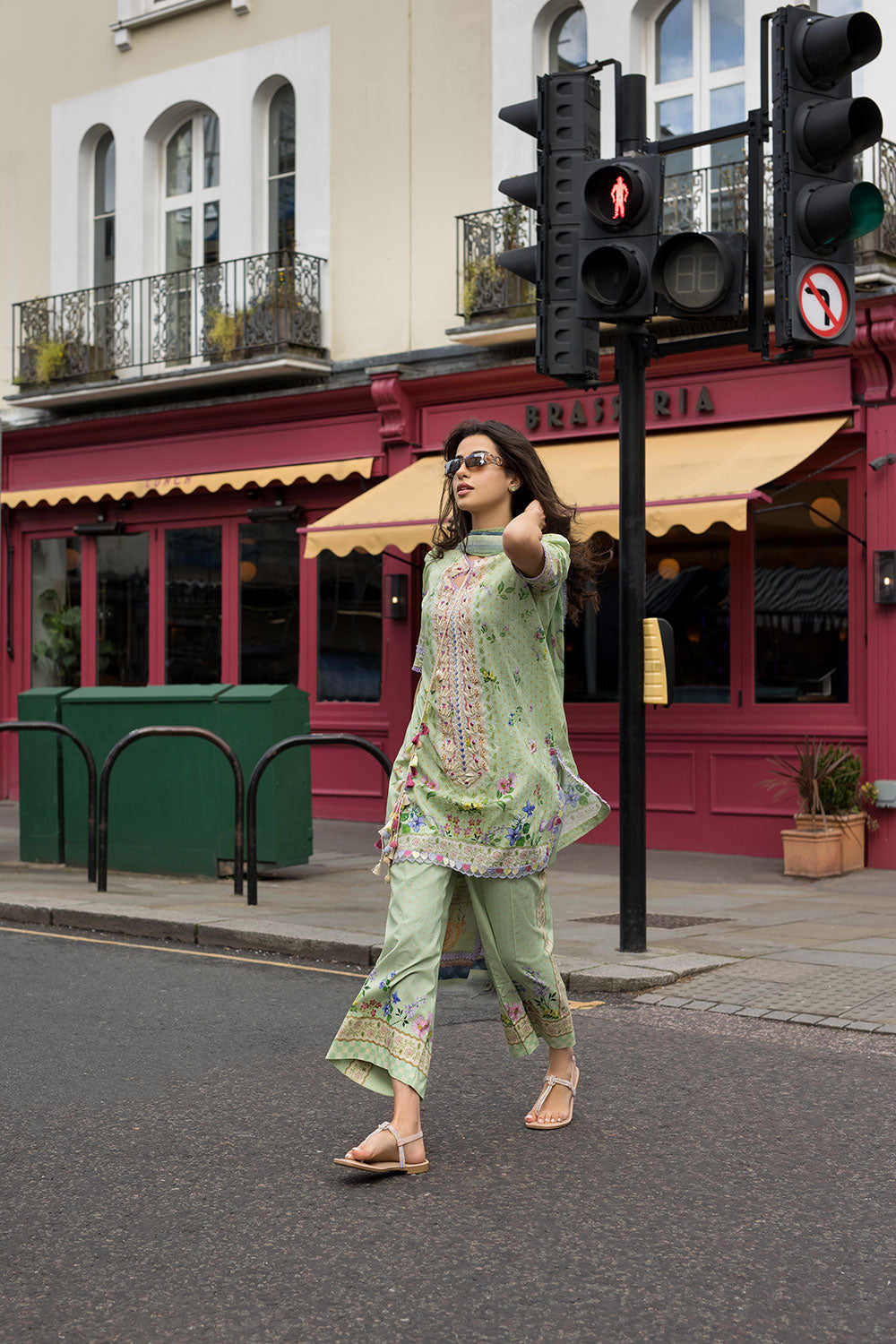 Sobia Nazir | Prints 26 | 2A - Luxury Dress - available at Maria Faisal in UK and USA.