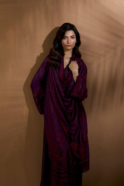 Sobia Nazir | Winter Shawl 25 | Design 2B - Formal Dress - available at Maria Faisal in UK and USA.