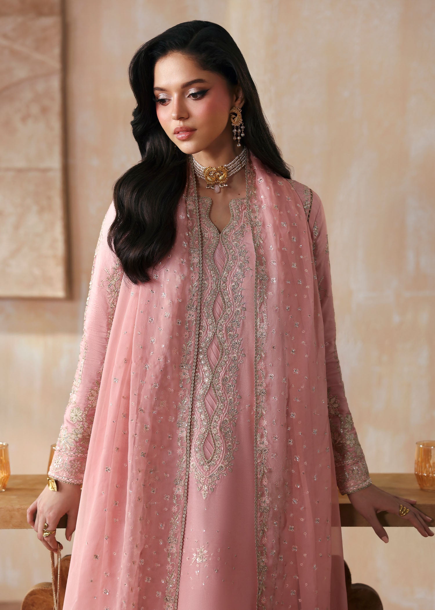 Kanwal Malik | Rea Luxury Pret 26 | Leia - Luxury Dress - available at Maria Faisal in UK and USA.