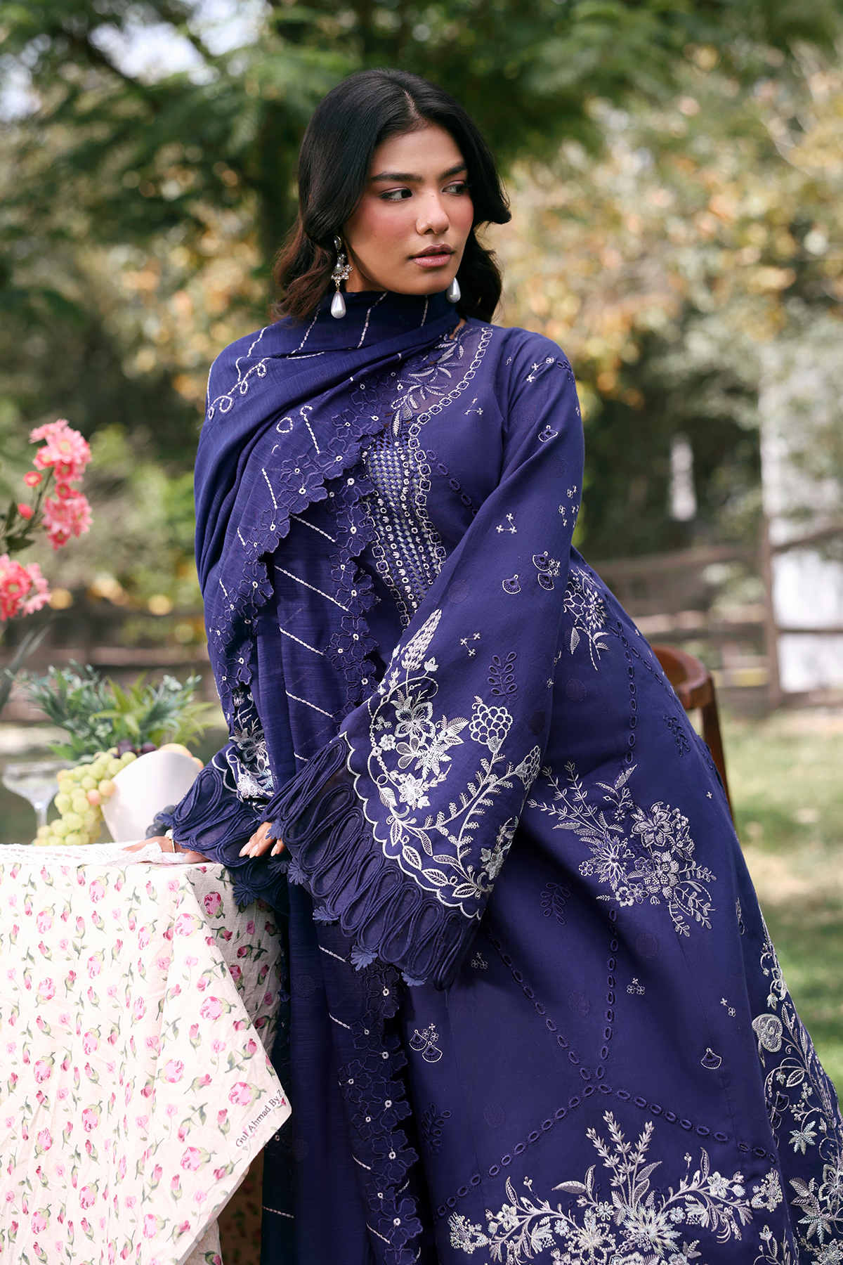 Zarposh | Summer Soiree | Ivera - Luxury Dress - available at Maria Faisal in UK and USA.