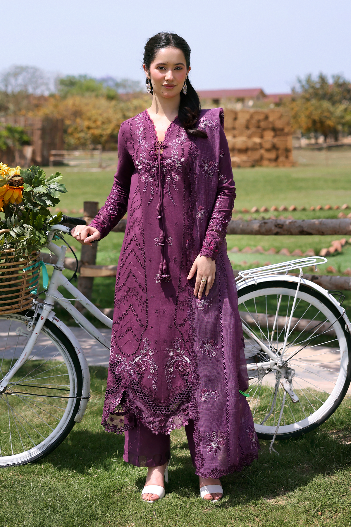 Zarposh | Summer Soiree |Orien - Luxury Dress - available at Maria Faisal in UK and USA.