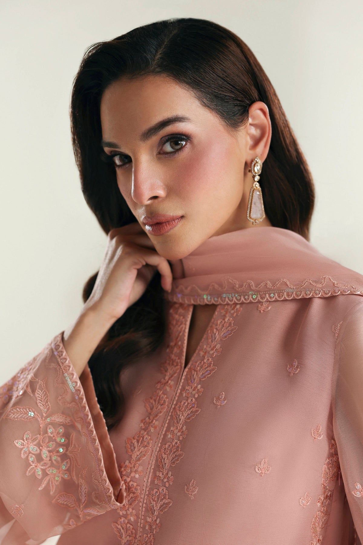 Akbar Aslam | Formal Pret | Solae - Formal Dress - available at Maria Faisal in UK and USA.