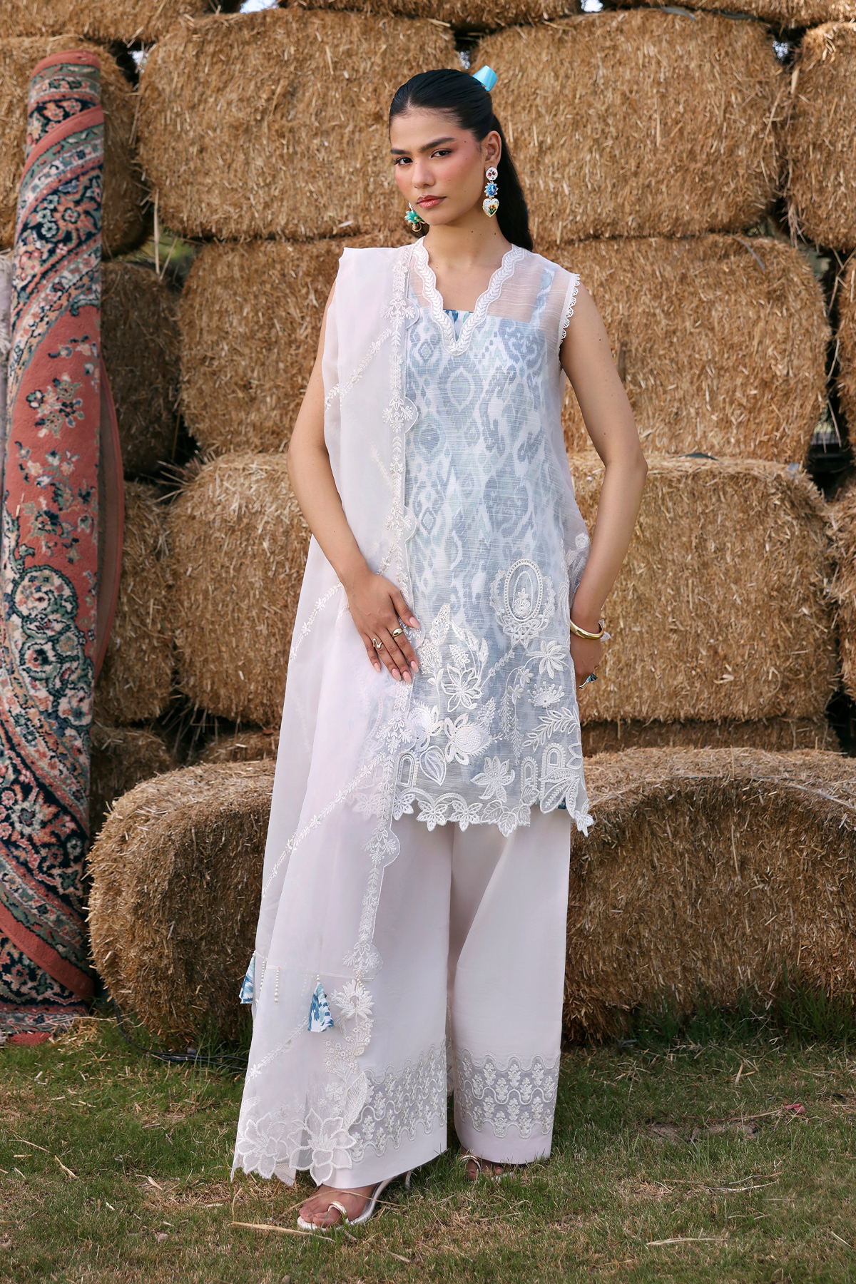 Zarposh | Summer Soiree | Vione - Luxury Dress - available at Maria Faisal in UK and USA.