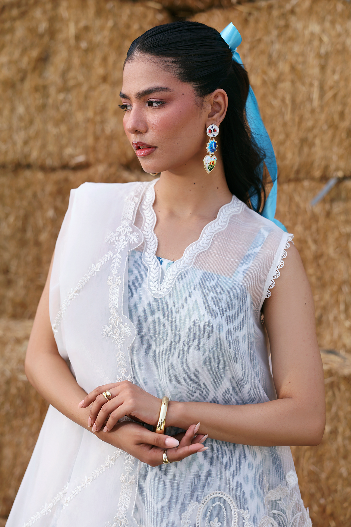 Zarposh | Summer Soiree | Vione - Luxury Dress - available at Maria Faisal in UK and USA.