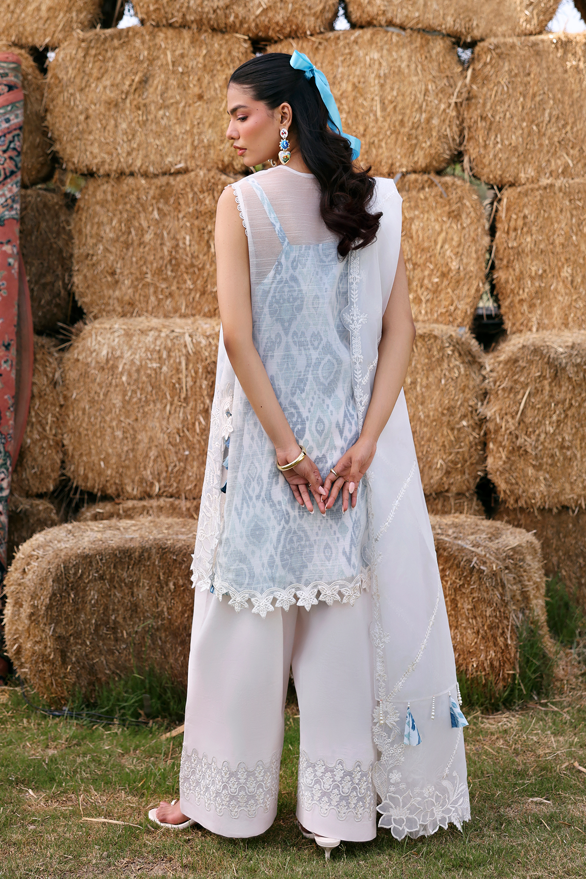 Zarposh | Summer Soiree | Vione - Luxury Dress - available at Maria Faisal in UK and USA.