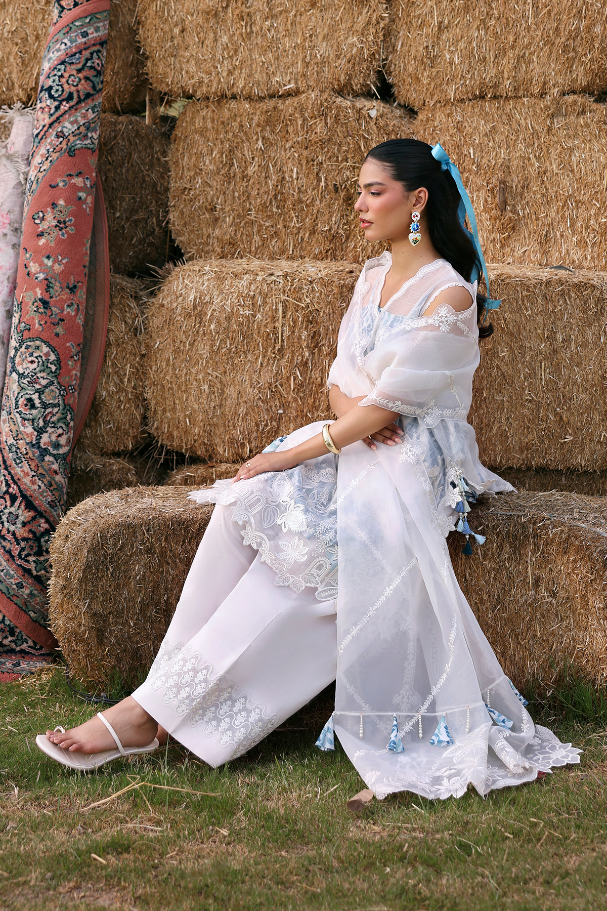 Zarposh | Summer Soiree | Vione - Luxury Dress - available at Maria Faisal in UK and USA.