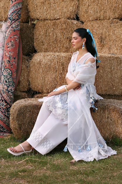 Zarposh | Summer Soiree | Vione - Luxury Dress - available at Maria Faisal in UK and USA.