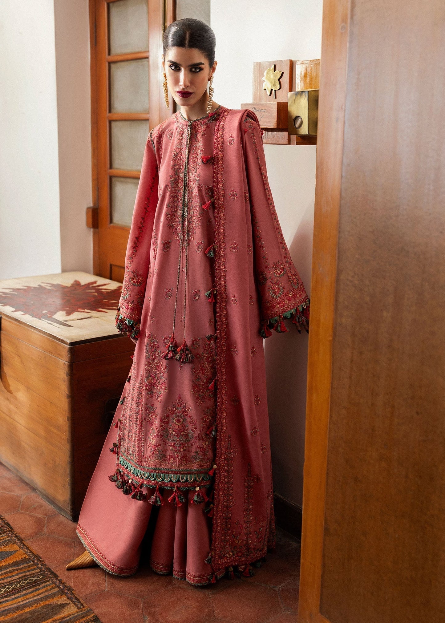 Hussain Rehar | Karandi Winter 24 | Tulle - Ladies Clothes - Maria Faisal