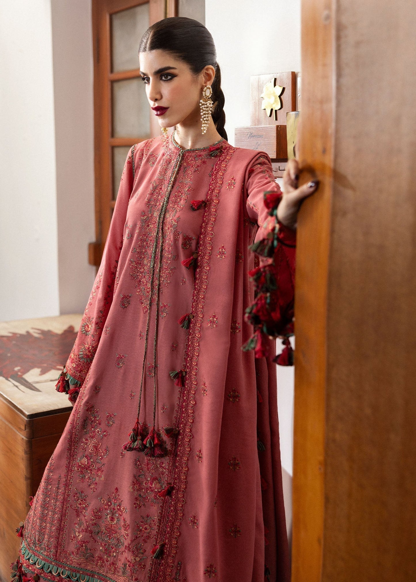 Hussain Rehar | Karandi Winter 24 | Tulle - Ladies Clothes - Maria Faisal