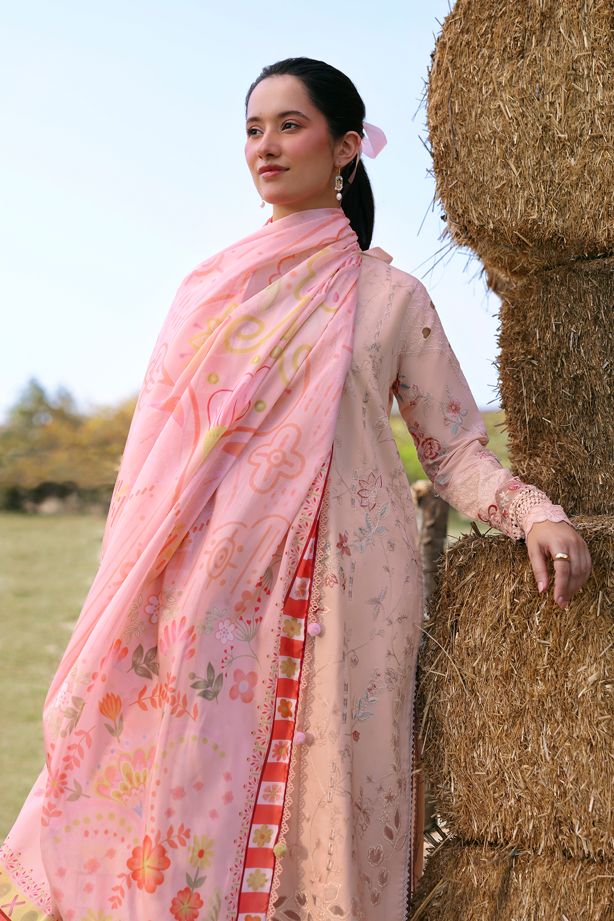 Zarposh | Summer Soiree |Selyn - Luxury Dress - available at Maria Faisal in UK and USA.