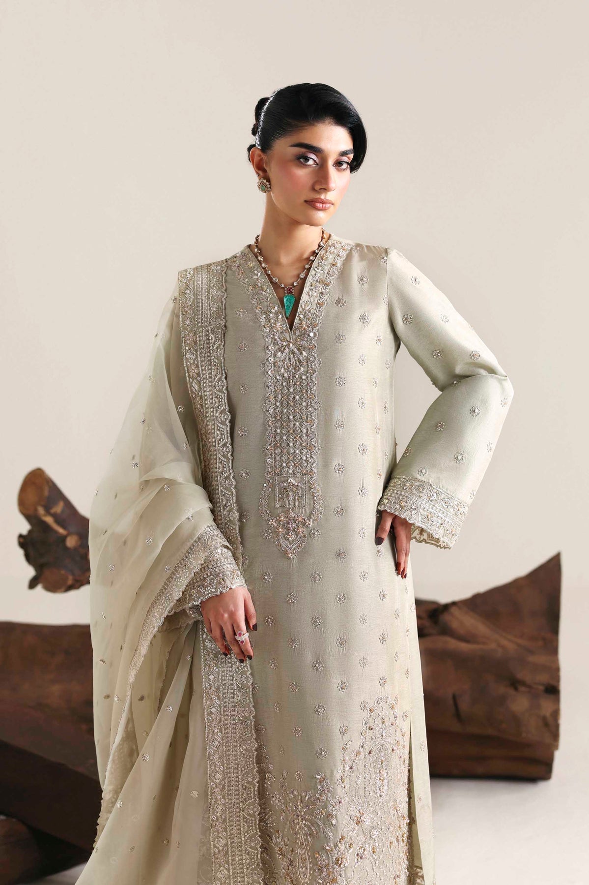 Akbar Aslam | Formal Pret | Aurex - Formal Dress - available at Maria Faisal in UK and USA.