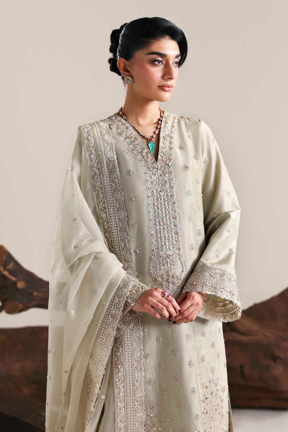 Akbar Aslam | Formal Pret | Aurex - Formal Dress - available at Maria Faisal in UK and USA.