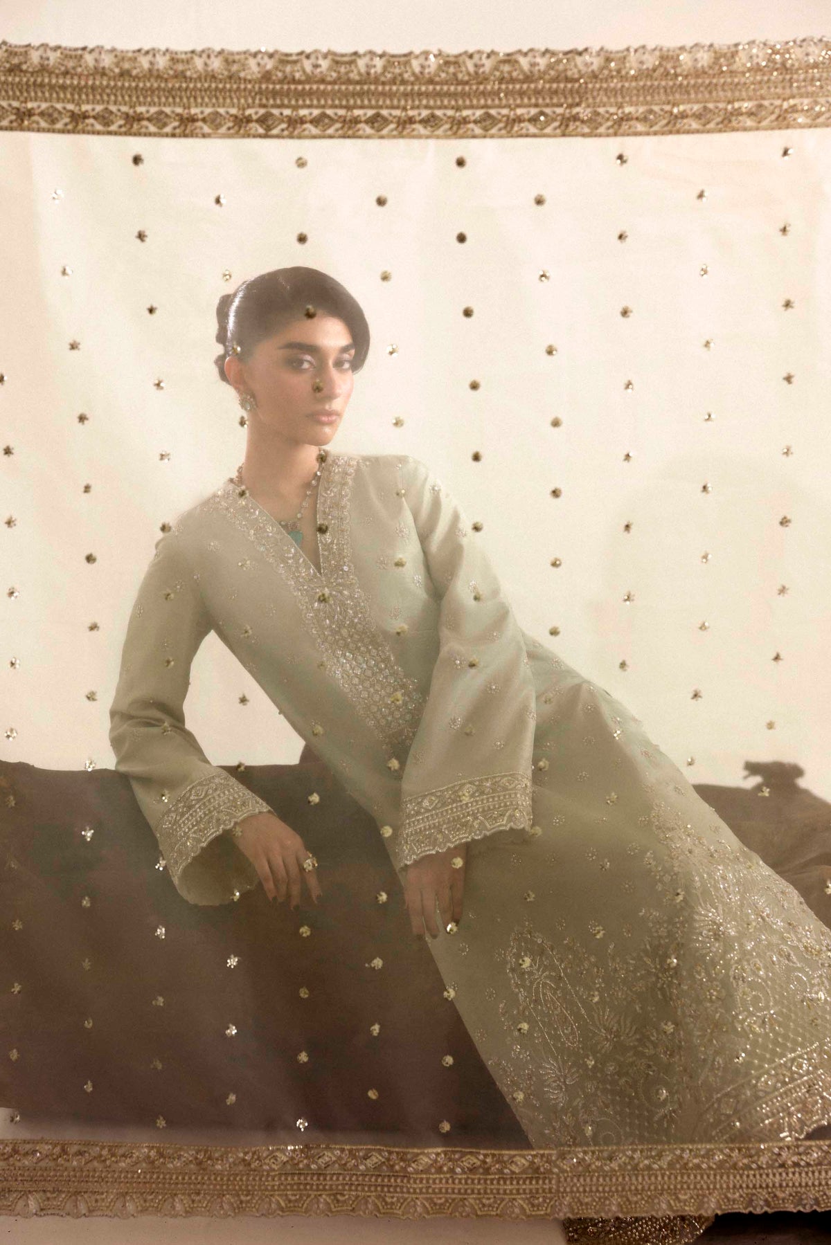Akbar Aslam | Formal Pret | Aurex - Formal Dress - available at Maria Faisal in UK and USA.