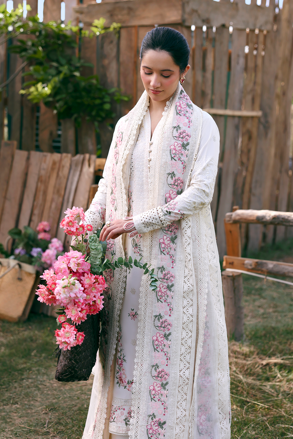 Zarposh | Summer Soiree |Elvian - Luxury Dress - available at Maria Faisal in UK and USA.