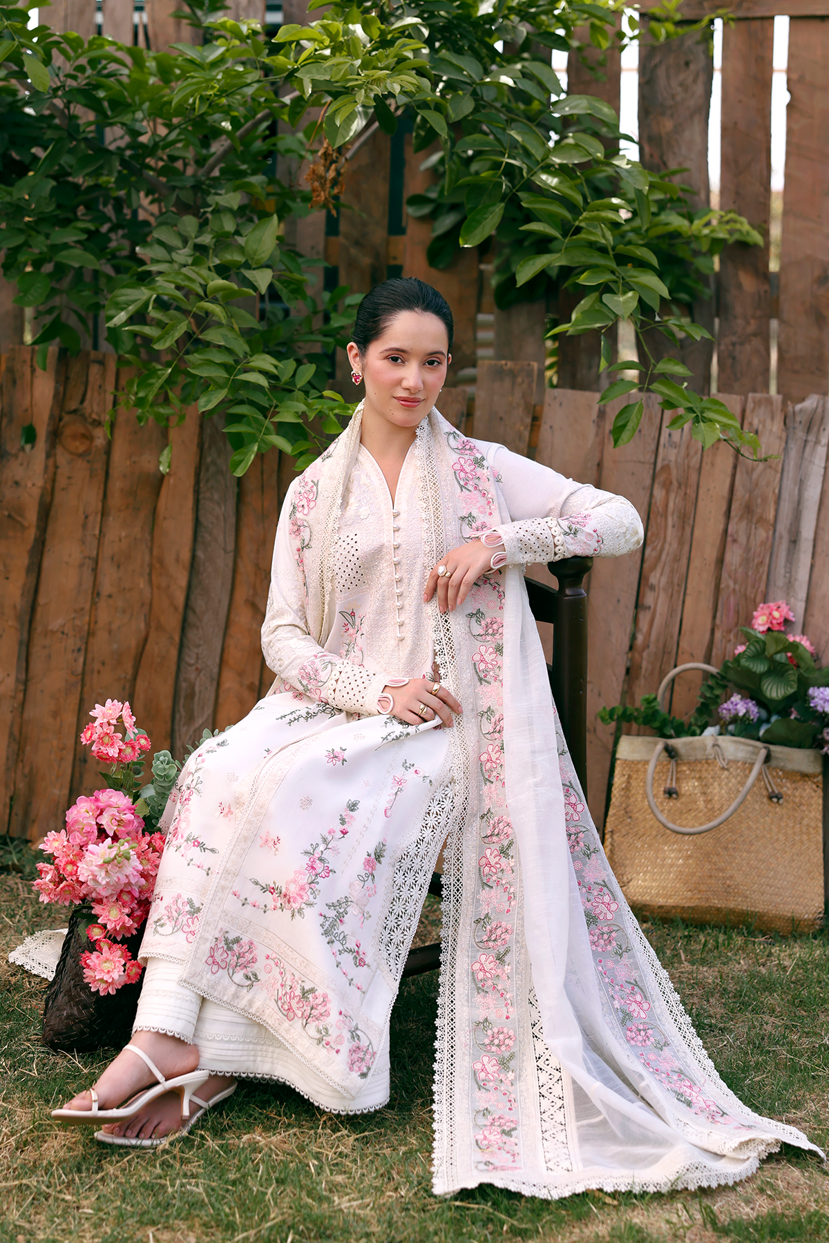 Zarposh | Summer Soiree |Elvian - Luxury Dress - available at Maria Faisal in UK and USA.