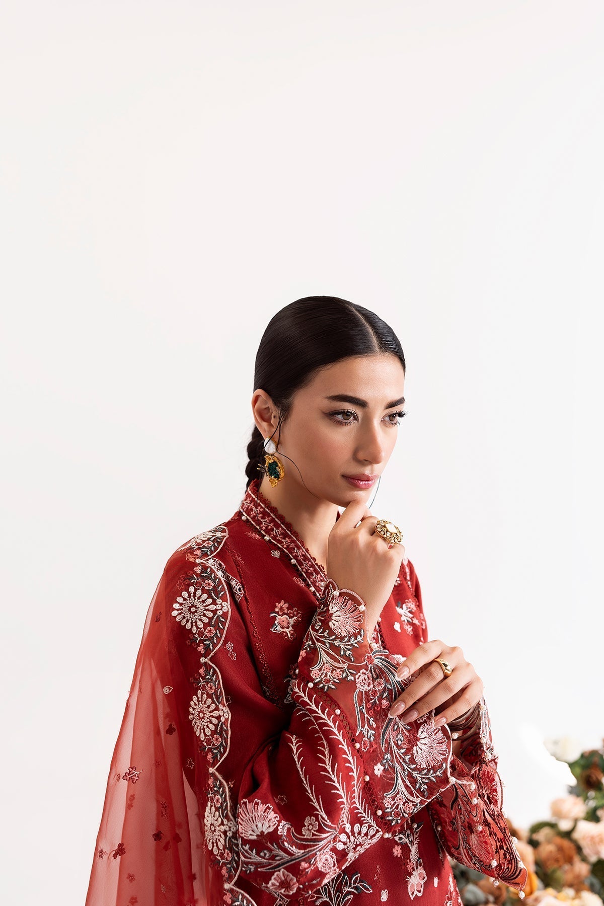 Enzo I Tu Es Aime I Rouille - Ladies Clothes - Maria Faisal