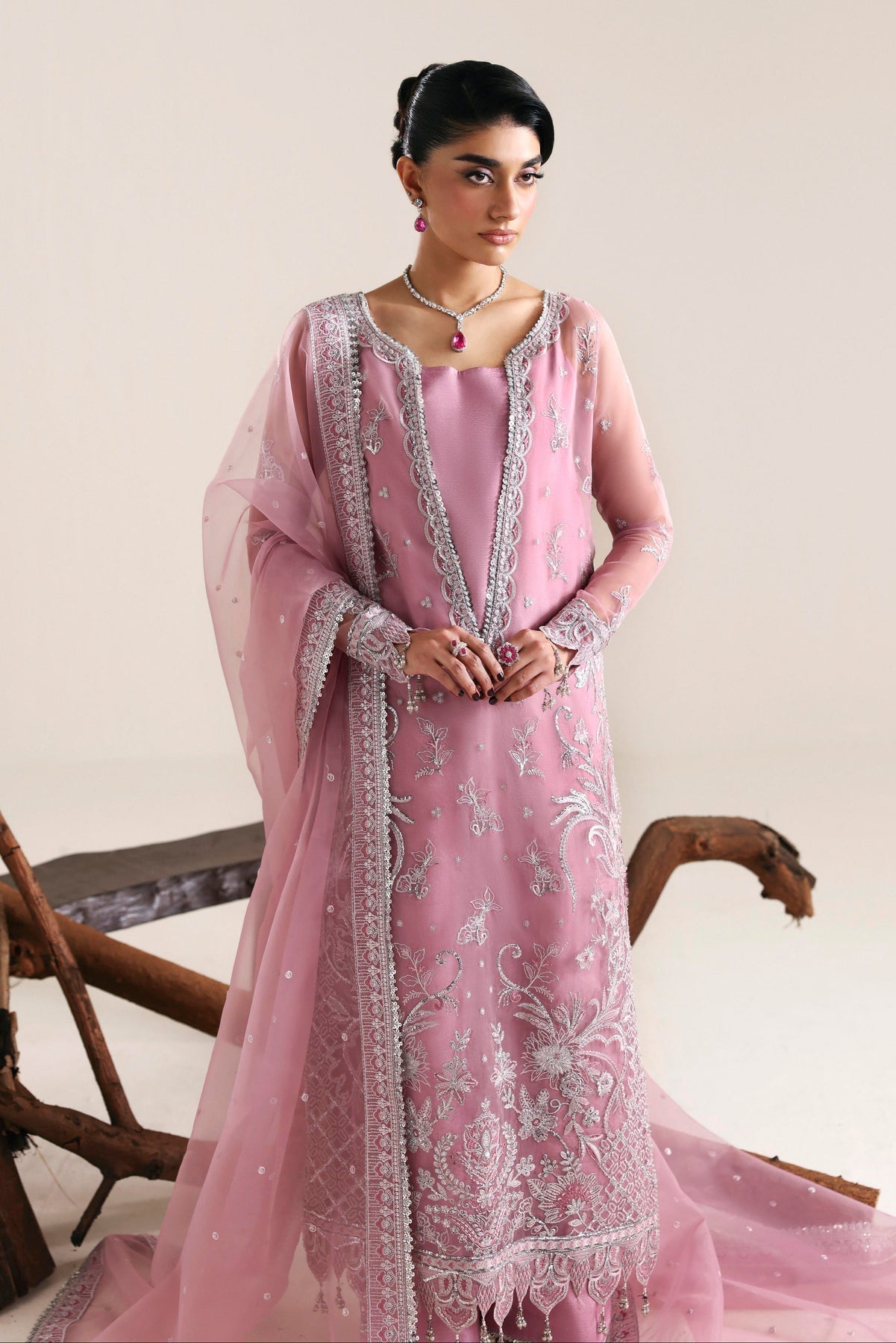 Akbar Aslam | Formal Pret | Vale - Formal Dress - available at Maria Faisal in UK and USA.
