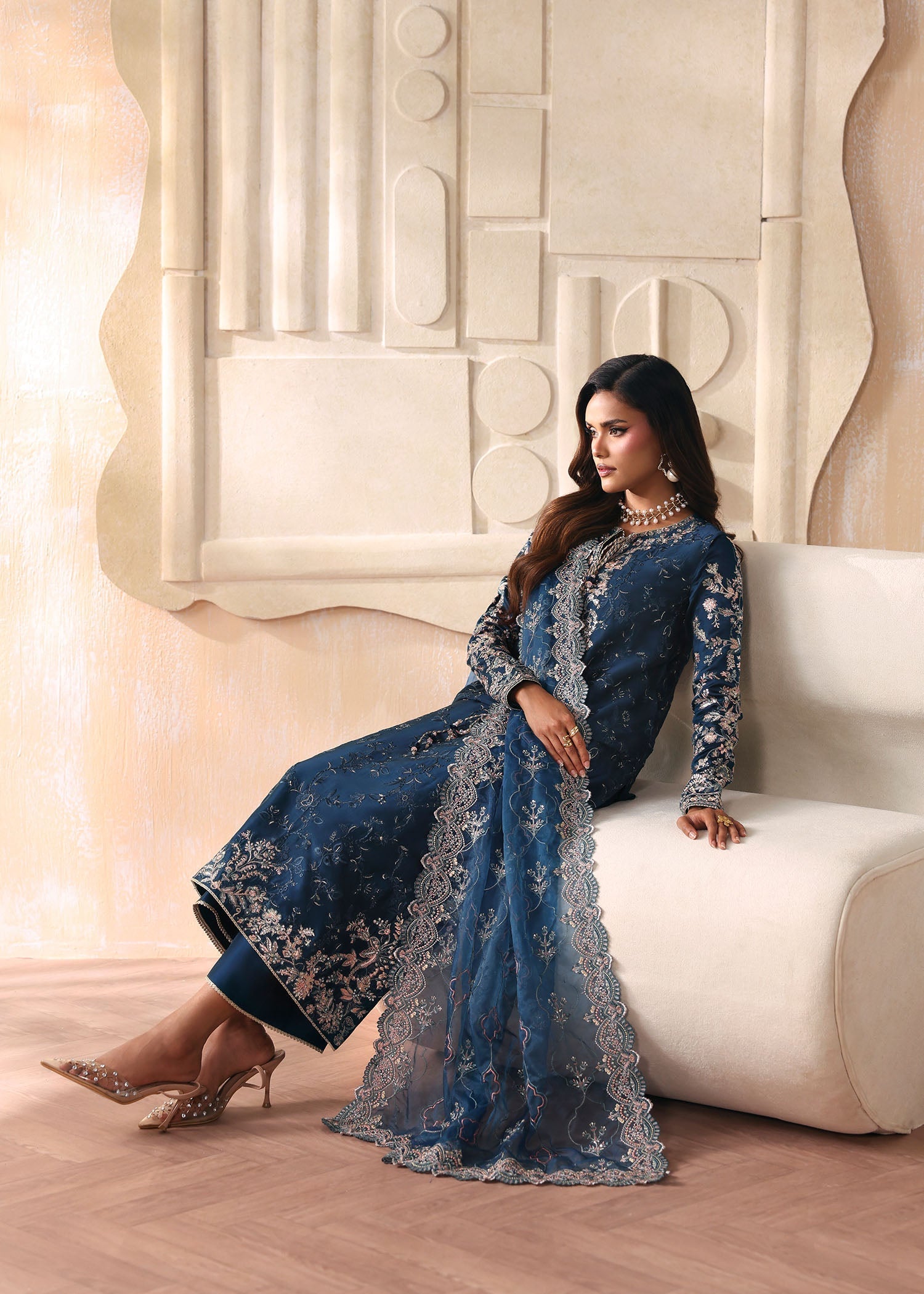 Kanwal Malik | Rea Luxury Pret 26 | Fiya - Luxury Dress - available at Maria Faisal in UK and USA.