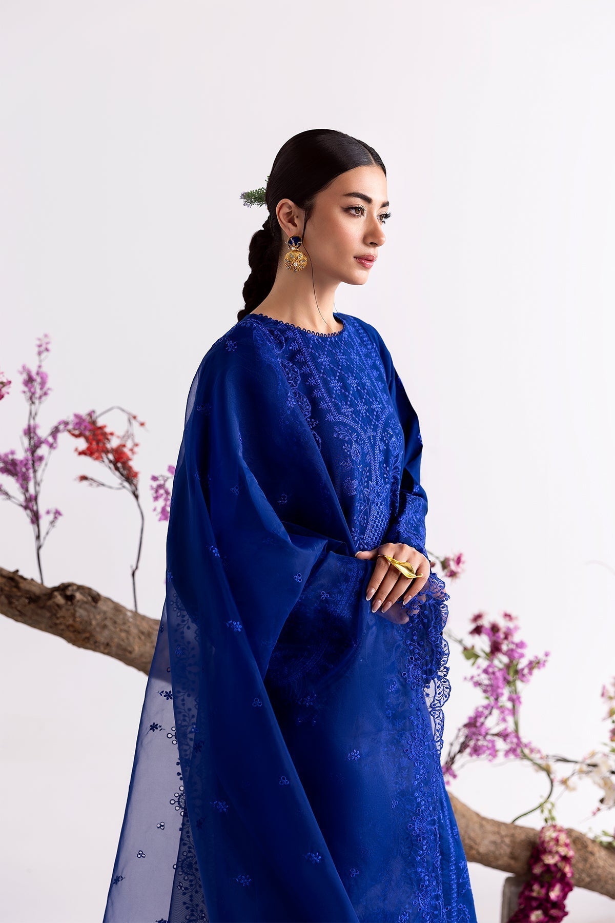 Enzo I Tu Es Aime I Bleue - Ladies Clothes - Maria Faisal