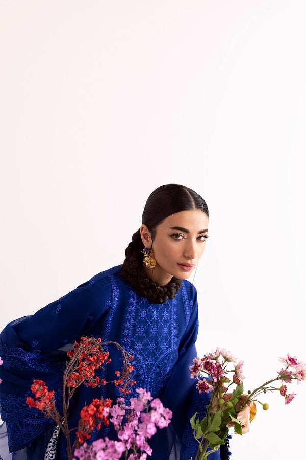Enzo I Tu Es Aime I Bleue - Ladies Clothes - Maria Faisal