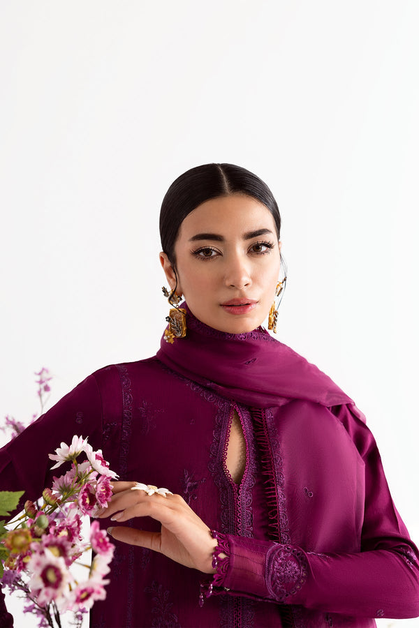 Enzo I Tu Es Aime I Prune - Ladies Clothes - Maria Faisal
