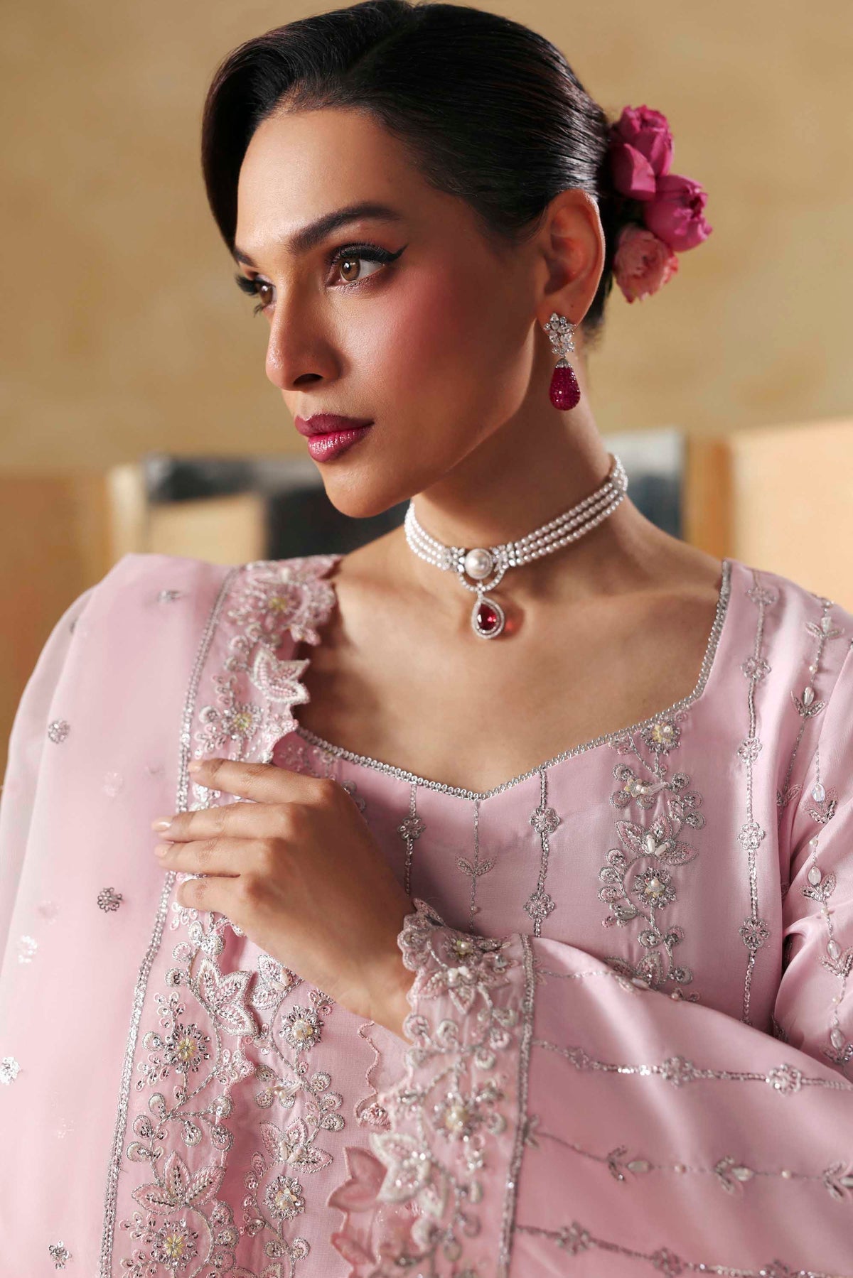 Akbar Aslam | Formal Pret | Sylra - Formal Dress - available at Maria Faisal in UK and USA.