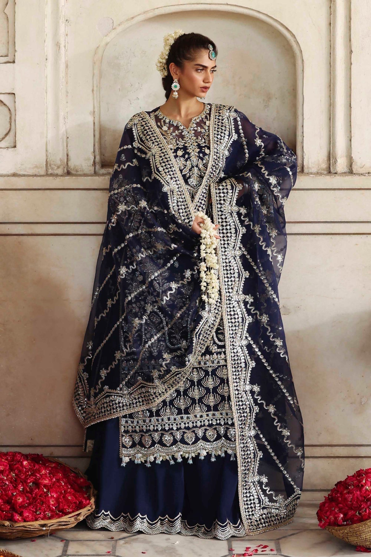 Akbar Aslam | Rang Mahal Formals | Neelab - Formal Dress - available at Maria Faisal in UK and USA.