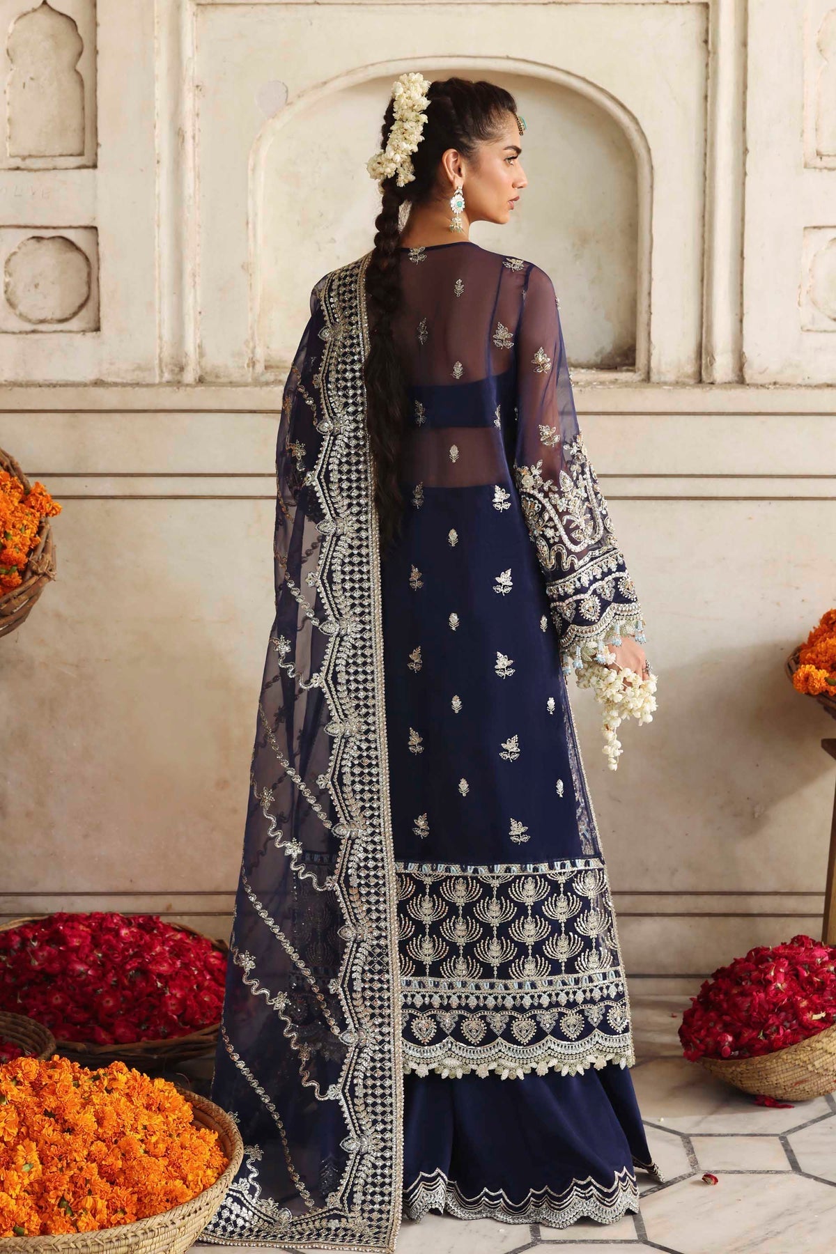 Akbar Aslam | Rang Mahal Formals | Neelab - Formal Dress - available at Maria Faisal in UK and USA.