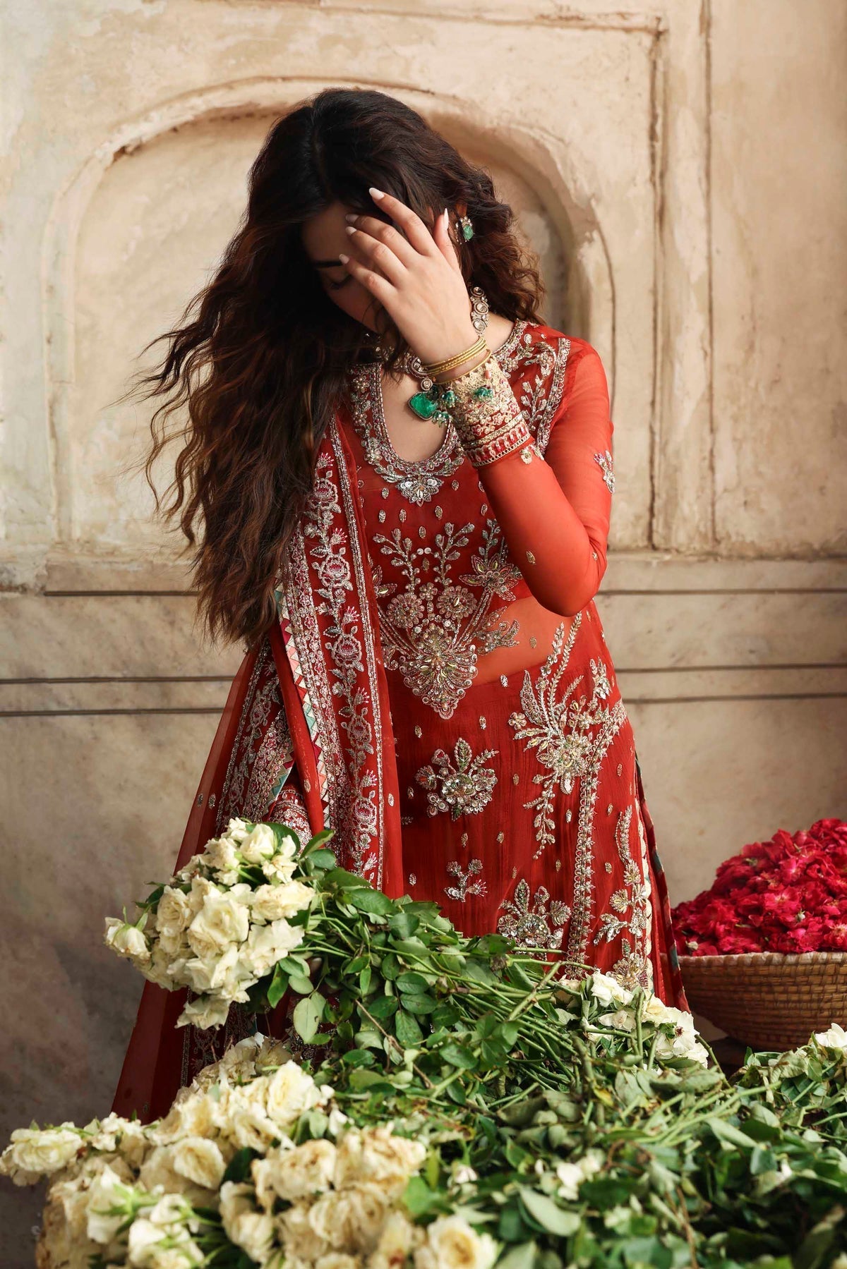 Akbar Aslam | Rang Mahal Formals | Zarbaft - Formal Dress - available at Maria Faisal in UK and USA.