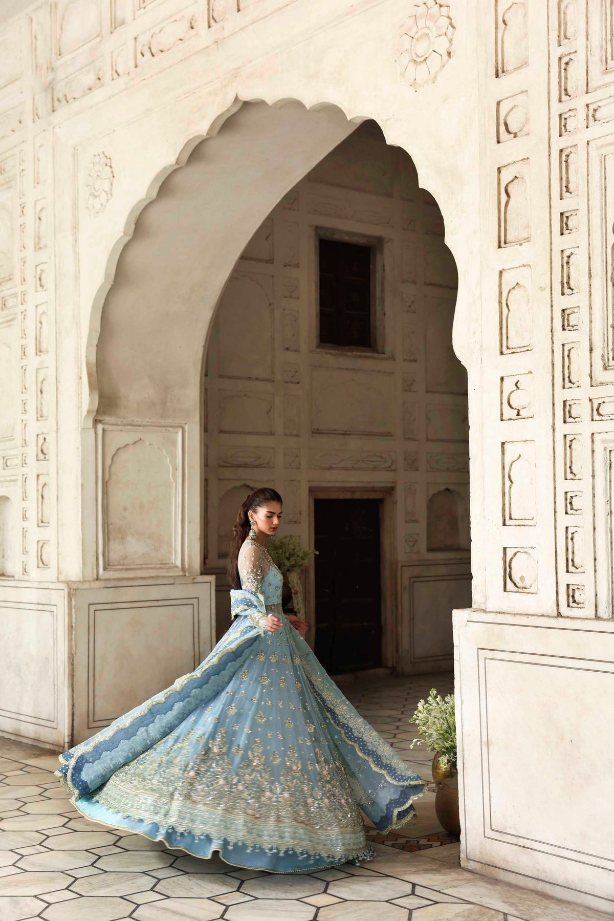 Akbar Aslam | Rang Mahal Formals | Rumul - Formal Dress - available at Maria Faisal in UK and USA.
