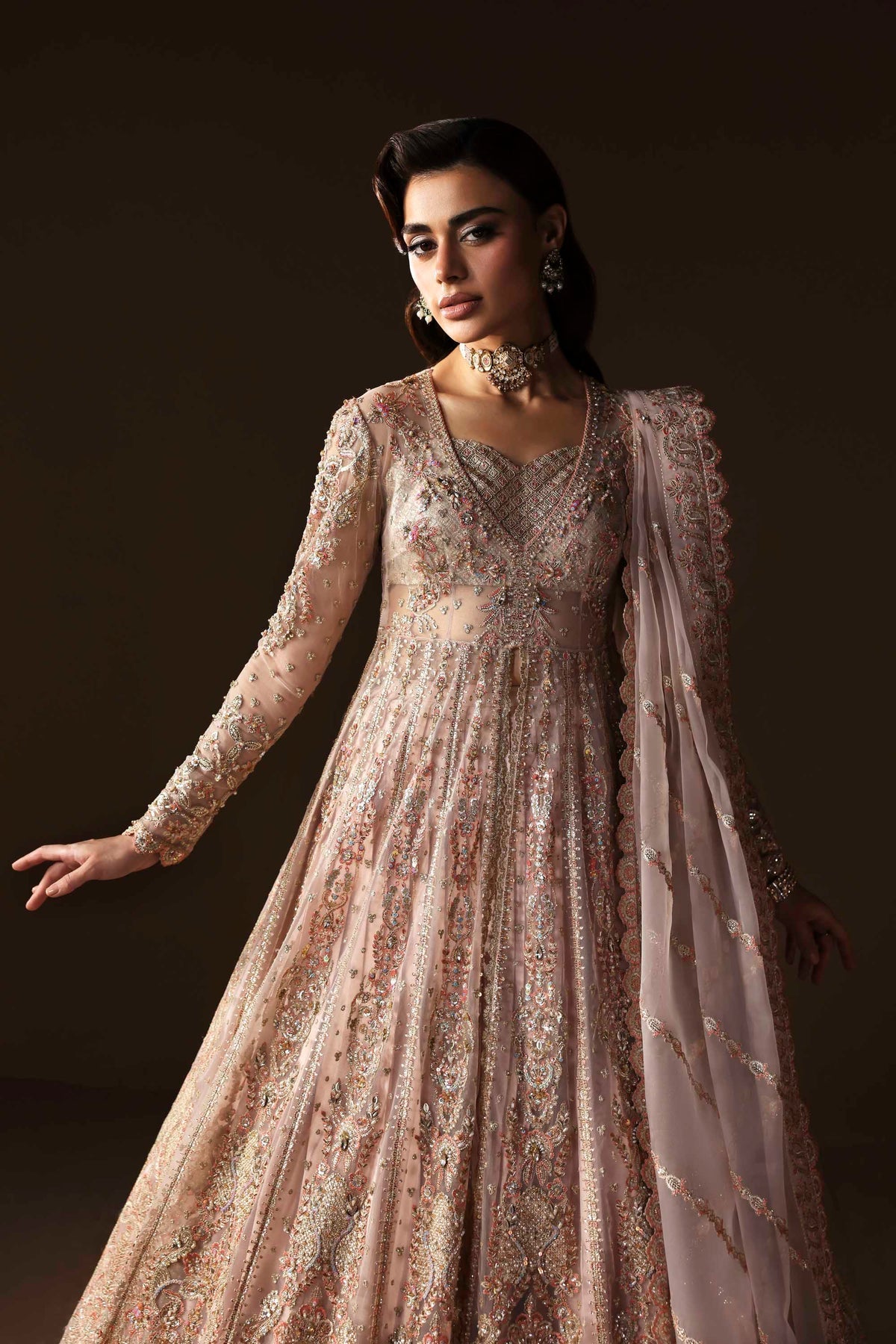 Akbar Aslam | Luxury Formals | Ember - Formal Dress - available at Maria Faisal in UK and USA.