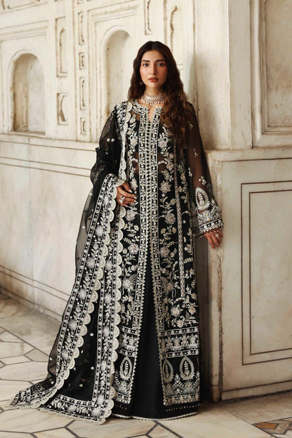 Akbar Aslam | Rang Mahal Formals | Siyahgul - Formal Dress - available at Maria Faisal in UK and USA.
