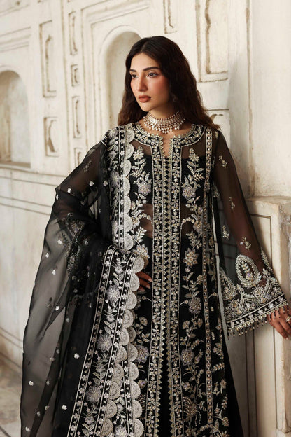 Akbar Aslam | Rang Mahal Formals | Siyahgul - Formal Dress - available at Maria Faisal in UK and USA.
