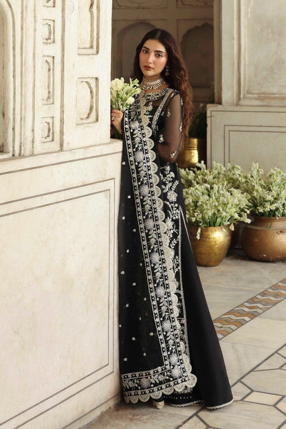 Akbar Aslam | Rang Mahal Formals | Siyahgul - Formal Dress - available at Maria Faisal in UK and USA.