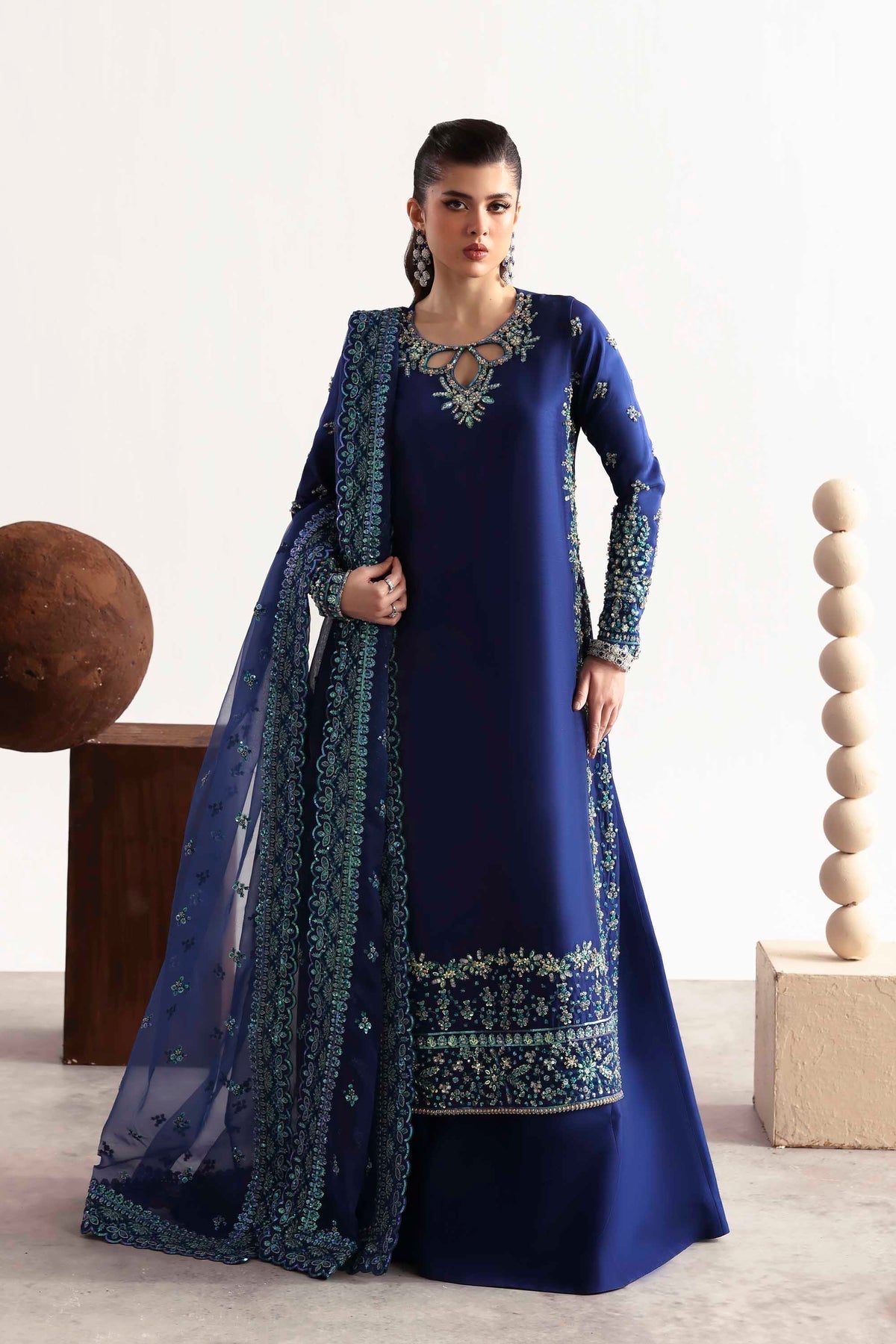 Sapphire – authentic Pakistani dress from the Luxury Formals 25 collection for women in the UK