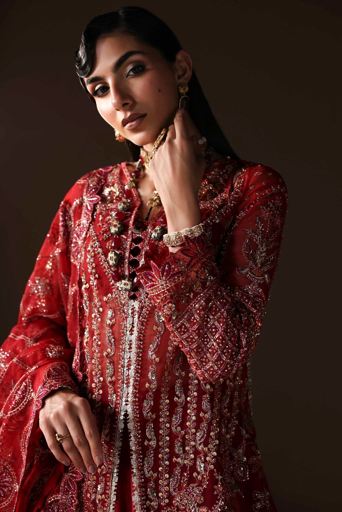 Akbar Aslam | Luxury Formals | Oracle - Formal Dress - available at Maria Faisal in UK and USA.