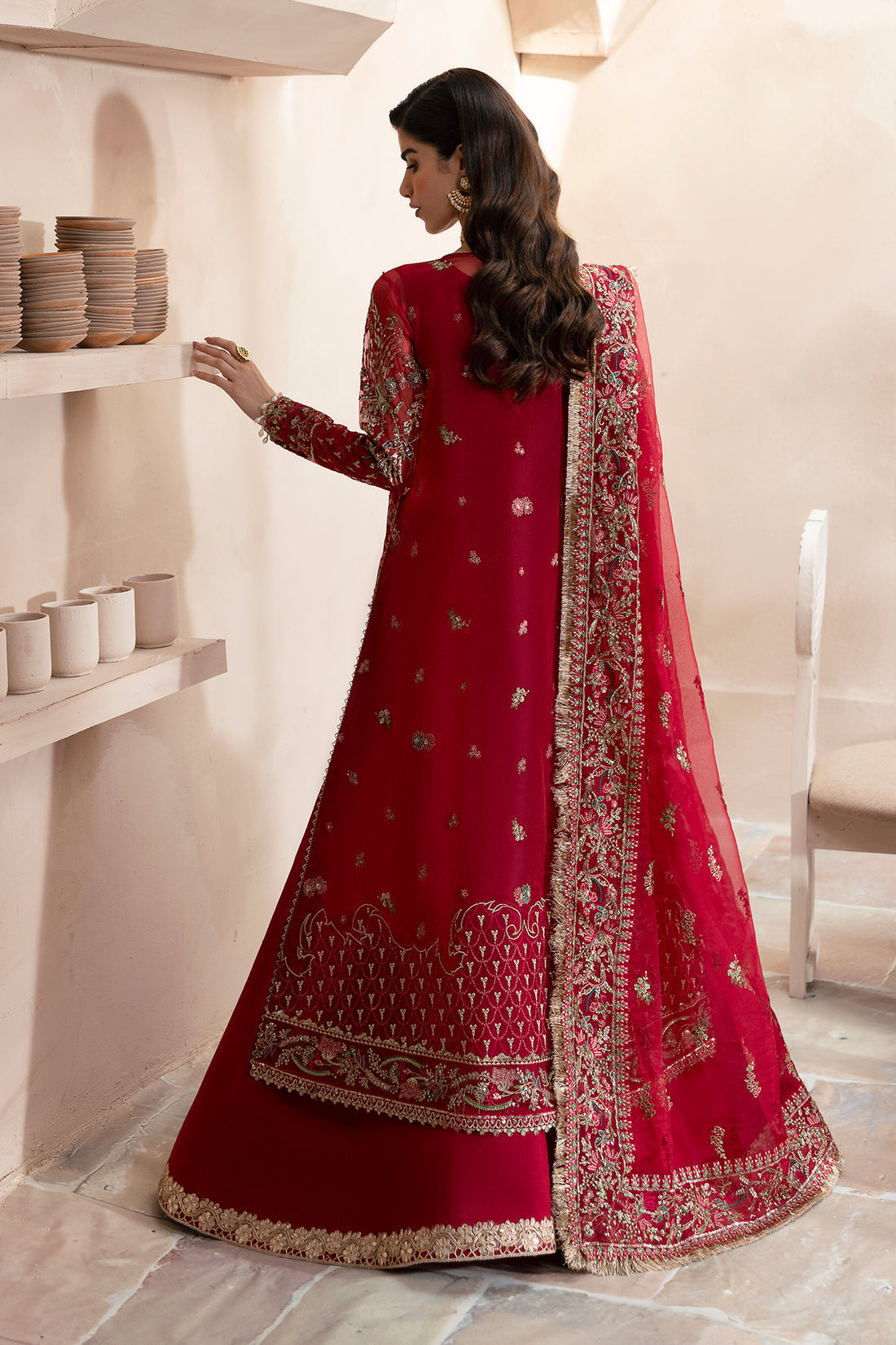 Emaan Adeel | Clay Couture | CARMINE - Ladies Clothes 