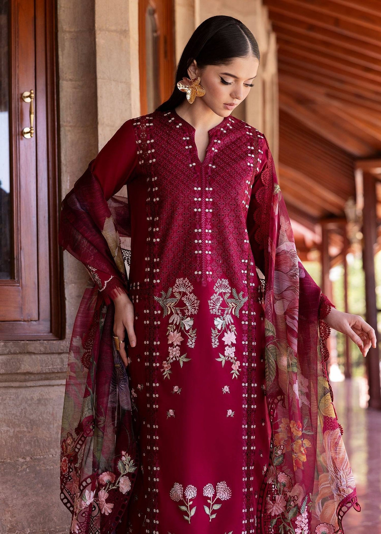 Saira Shakira | Bloom Lawn 25 | HANGING GARDENS 2-A by Maria Faisal - Registered Vendor of : Saira Shakira - type : Ladies Clothes - 100% original wedding dresses